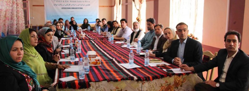 Seventh TVET and EESC Round-Table in Herat