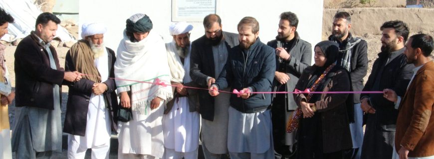 OSAA Inaugurated a ablution house and toilet for the EQ-affected people in Parwana Village