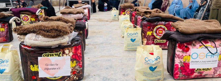OSAA Provided Winterization Aid to Widowed Women Affected by Earthquakes in Herat Province